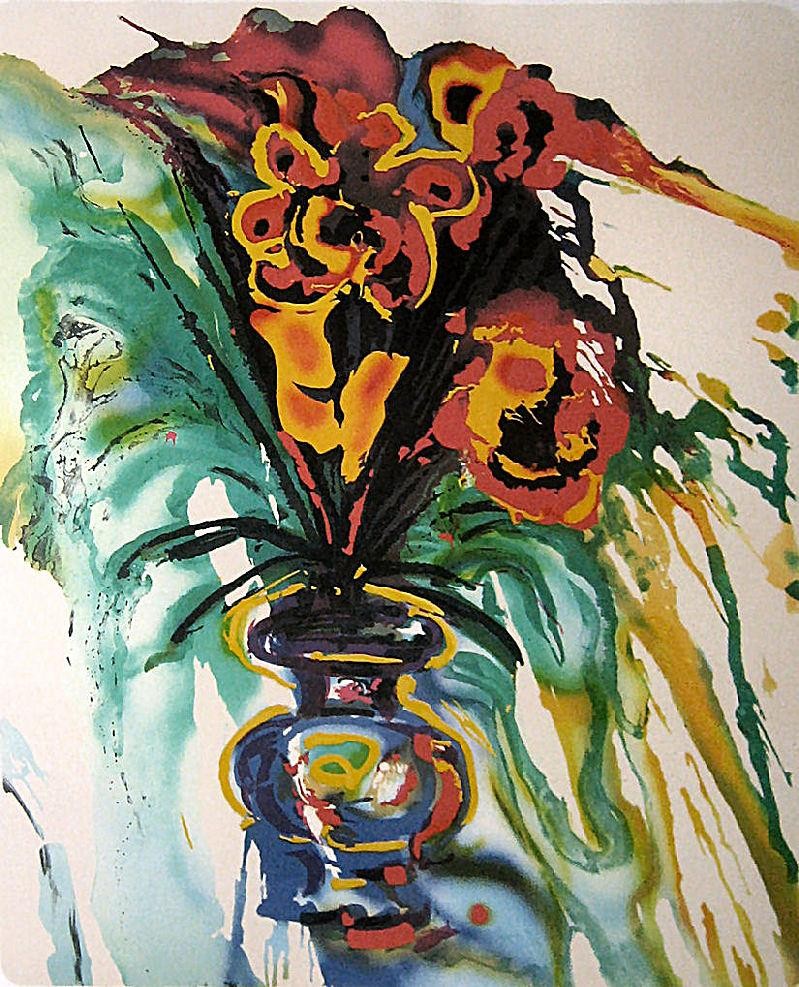 Salvador Dali Flowers for Gala